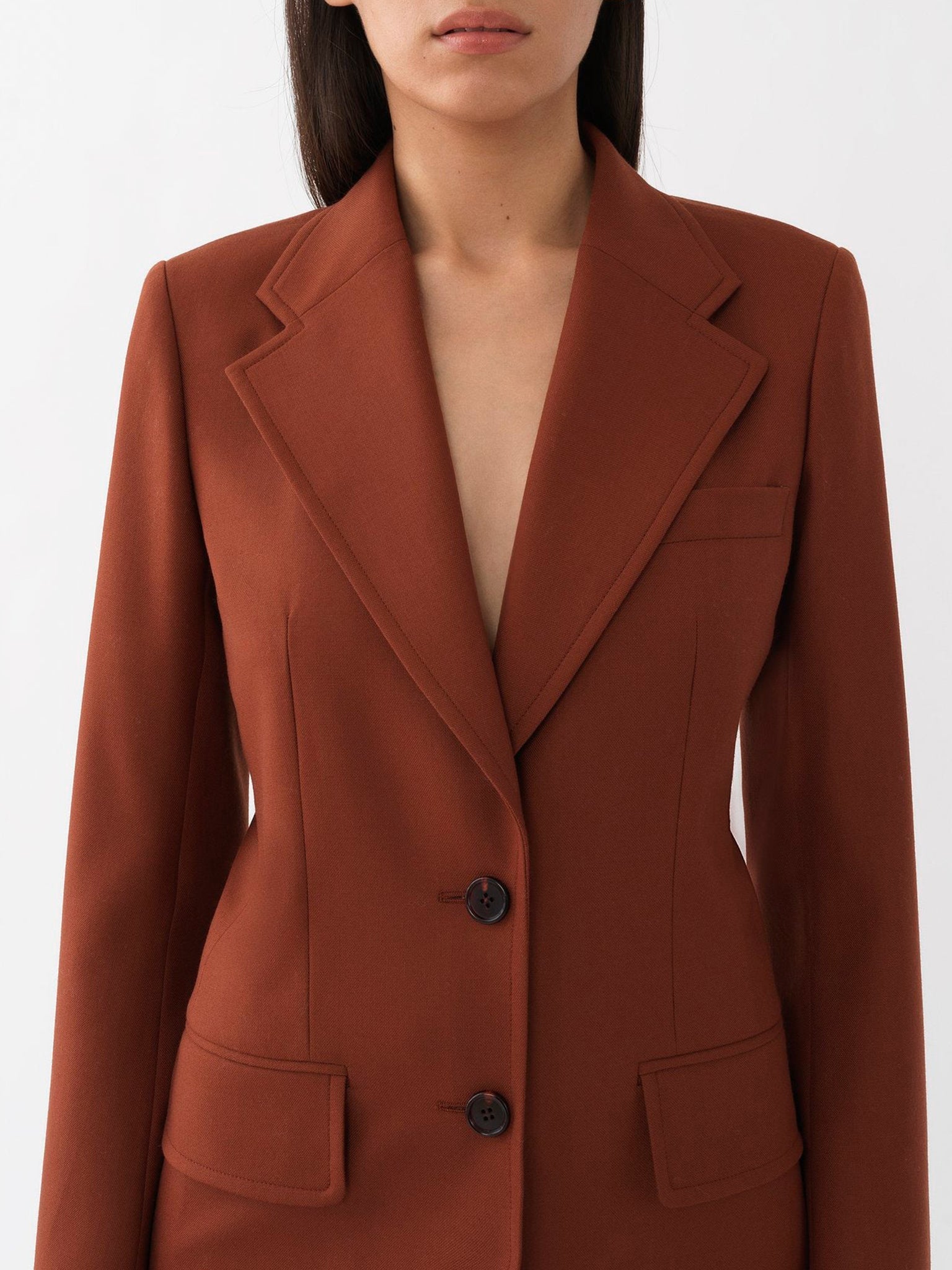 Veste Blazer en laine - Clay Brown
