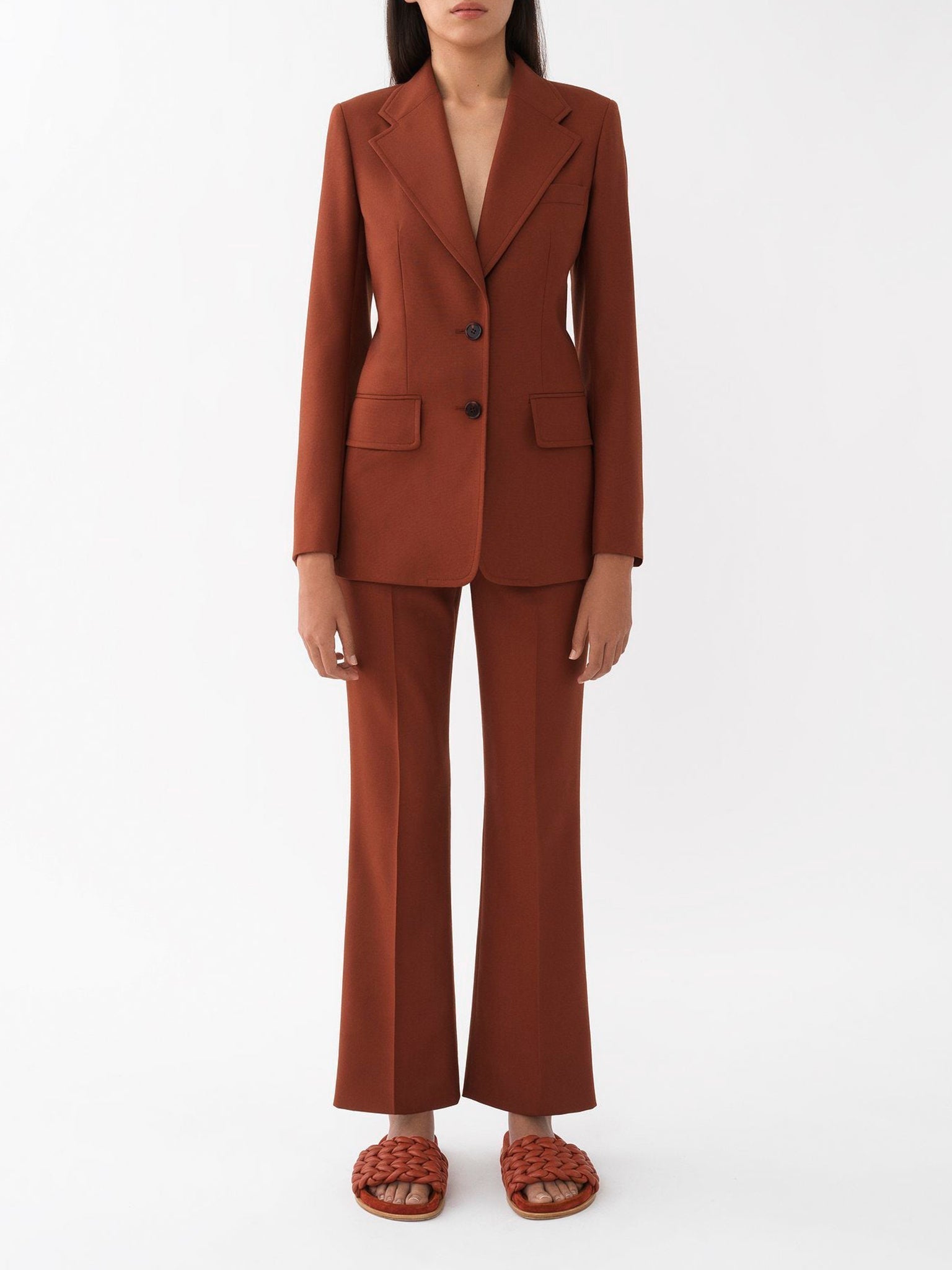 Veste Blazer en laine - Clay Brown