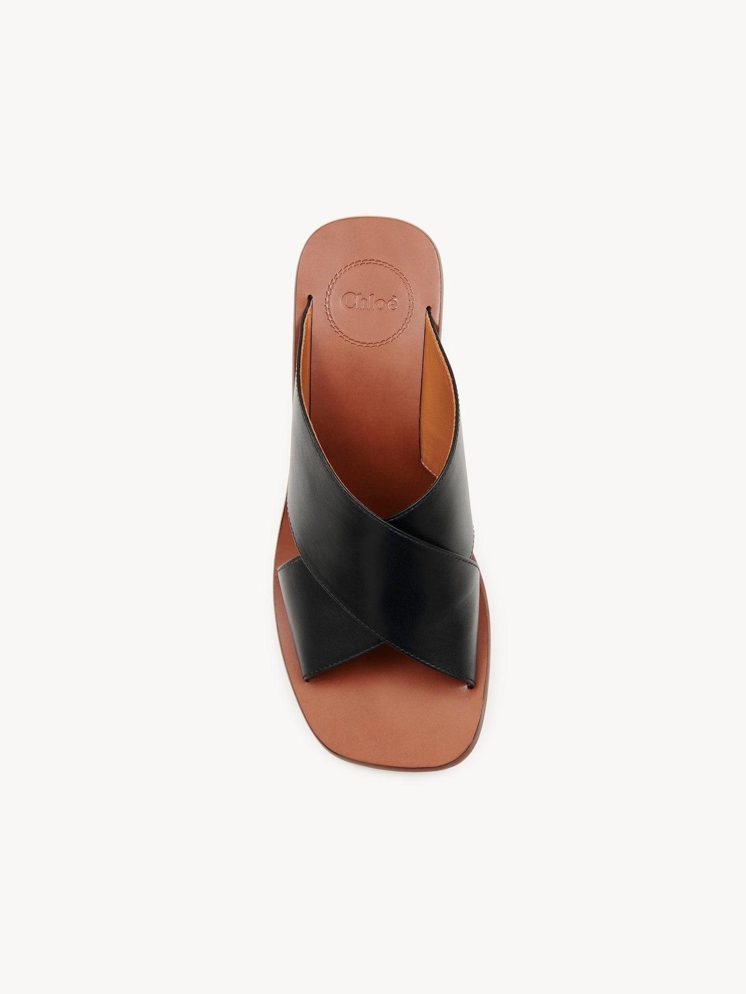 Mules Laia en cuir - Black