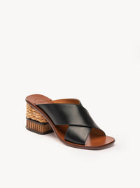 Mules Laia en cuir - Black