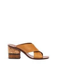 Mules Laia en cuir - Quiet Brown