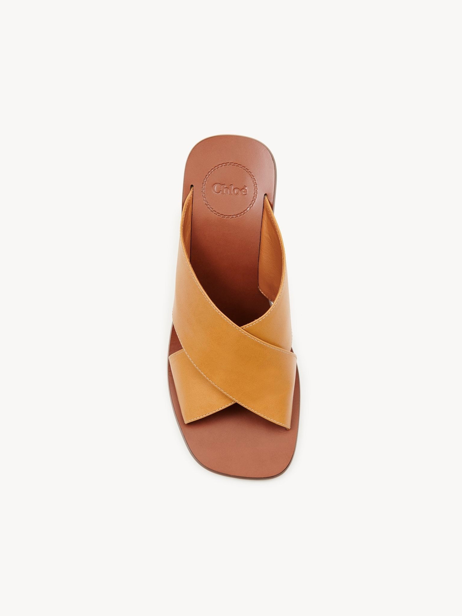 Mules Laia en cuir - Quiet Brown
