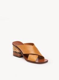 Mules Laia en cuir - Quiet Brown