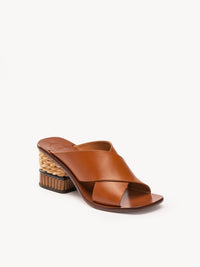 Mules Laia en cuir - Ochre Delight