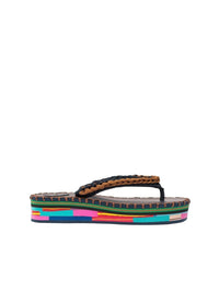 Tongs Lou - Blue & Brown
