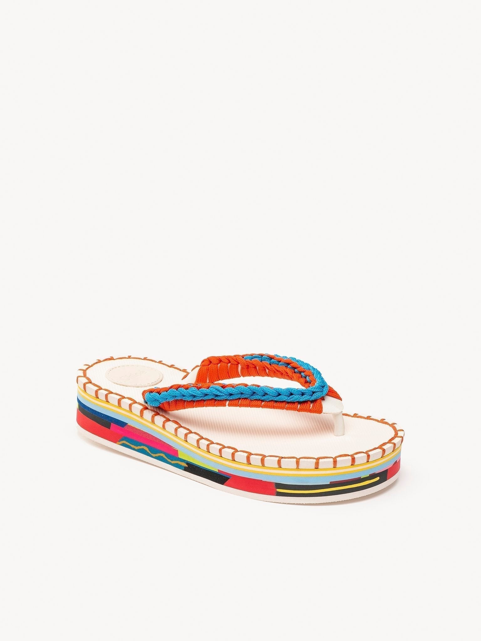 Tongs Lou - Orange & Blue