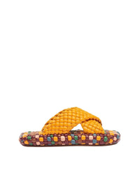 Mules Lotte en cuir - Multicolor Orange