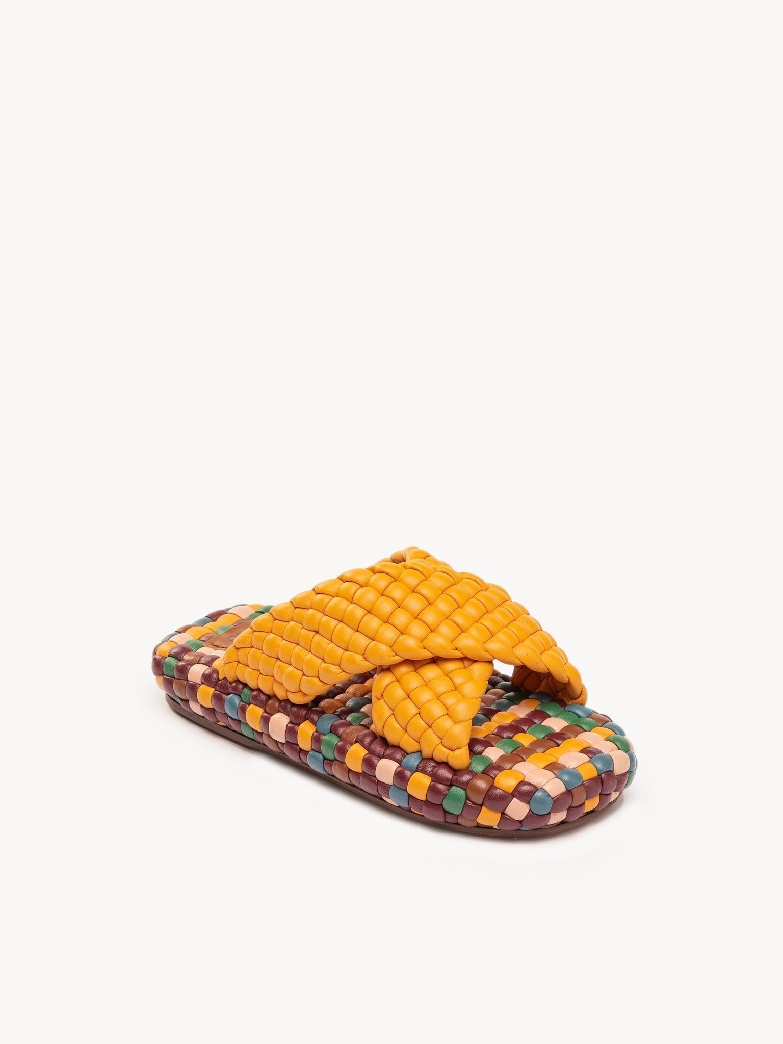 Mules Lotte en cuir - Multicolor Orange