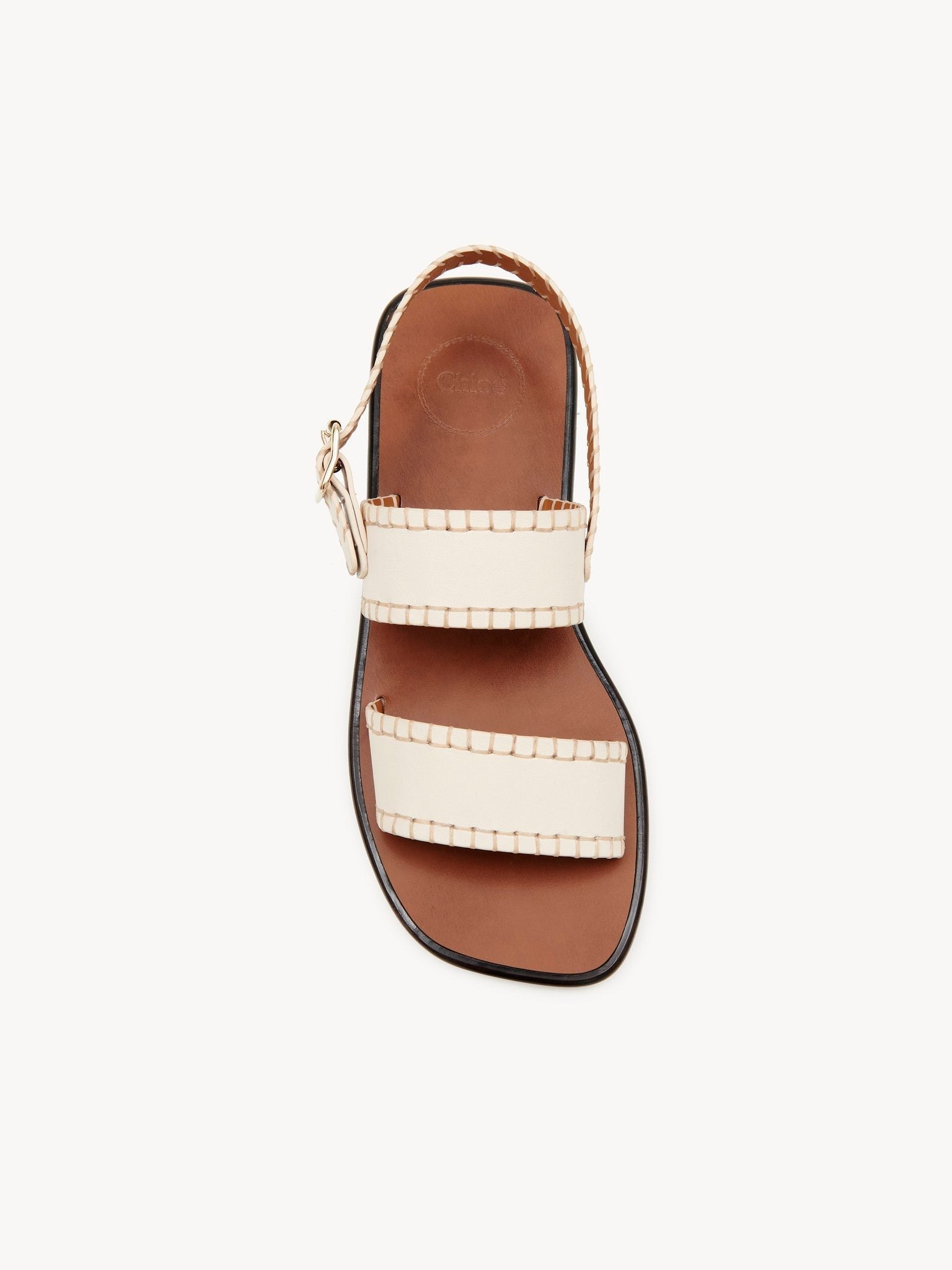 Sandales Laia en cuir - Eggshell