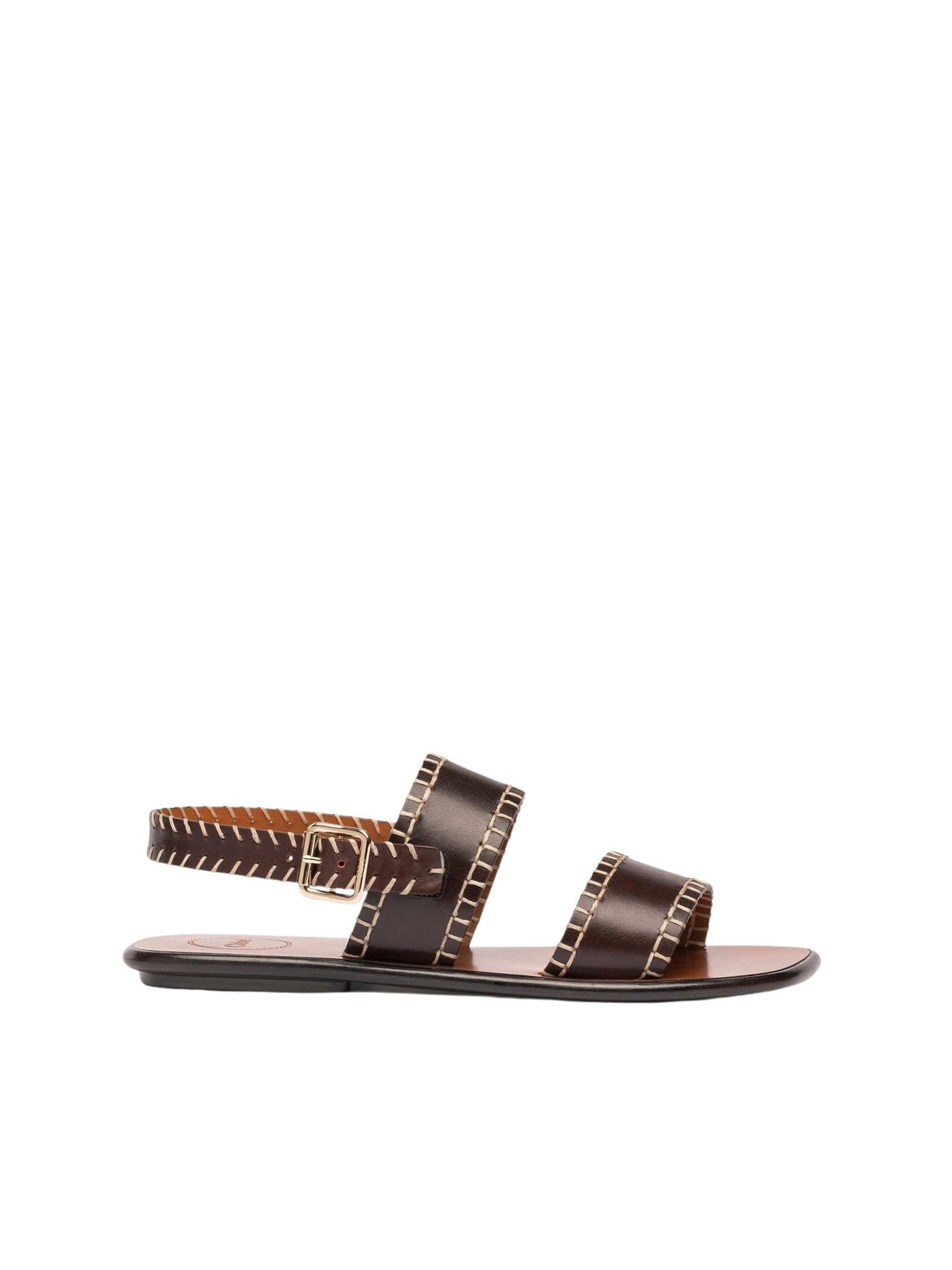 Sandales Laia en cuir - Ebony Brown
