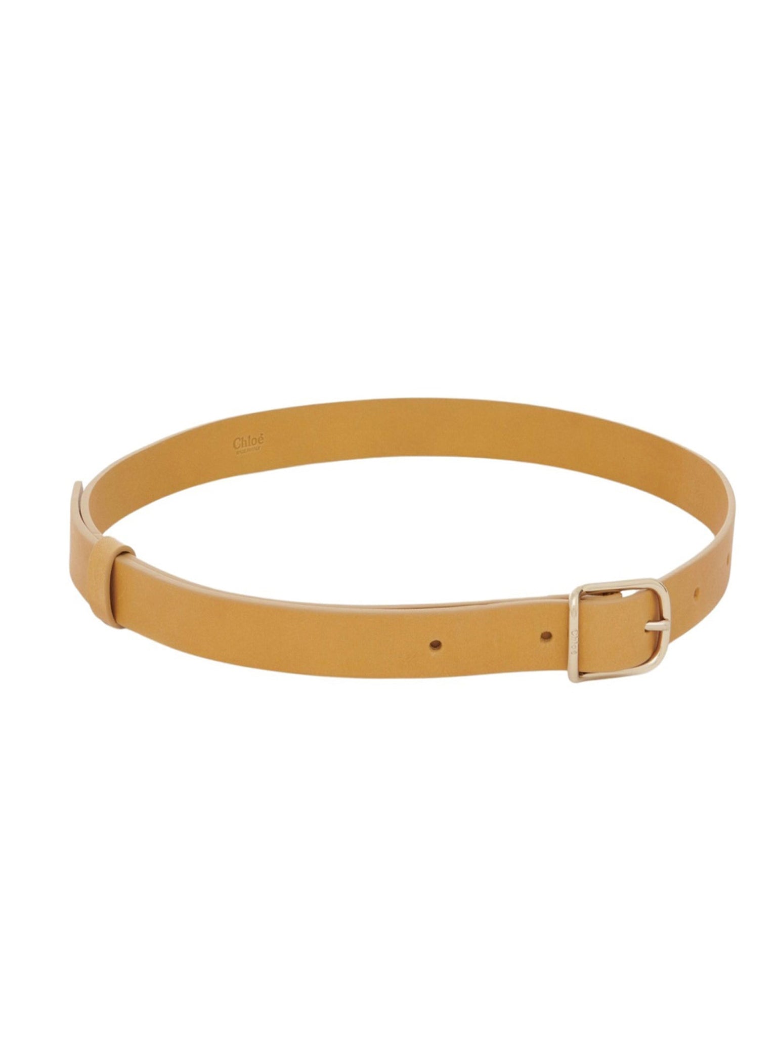 Ceinture fines Joe en cuir - Sunny Yellow