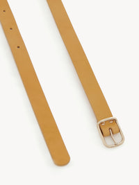 Ceinture fines Joe en cuir - Sunny Yellow