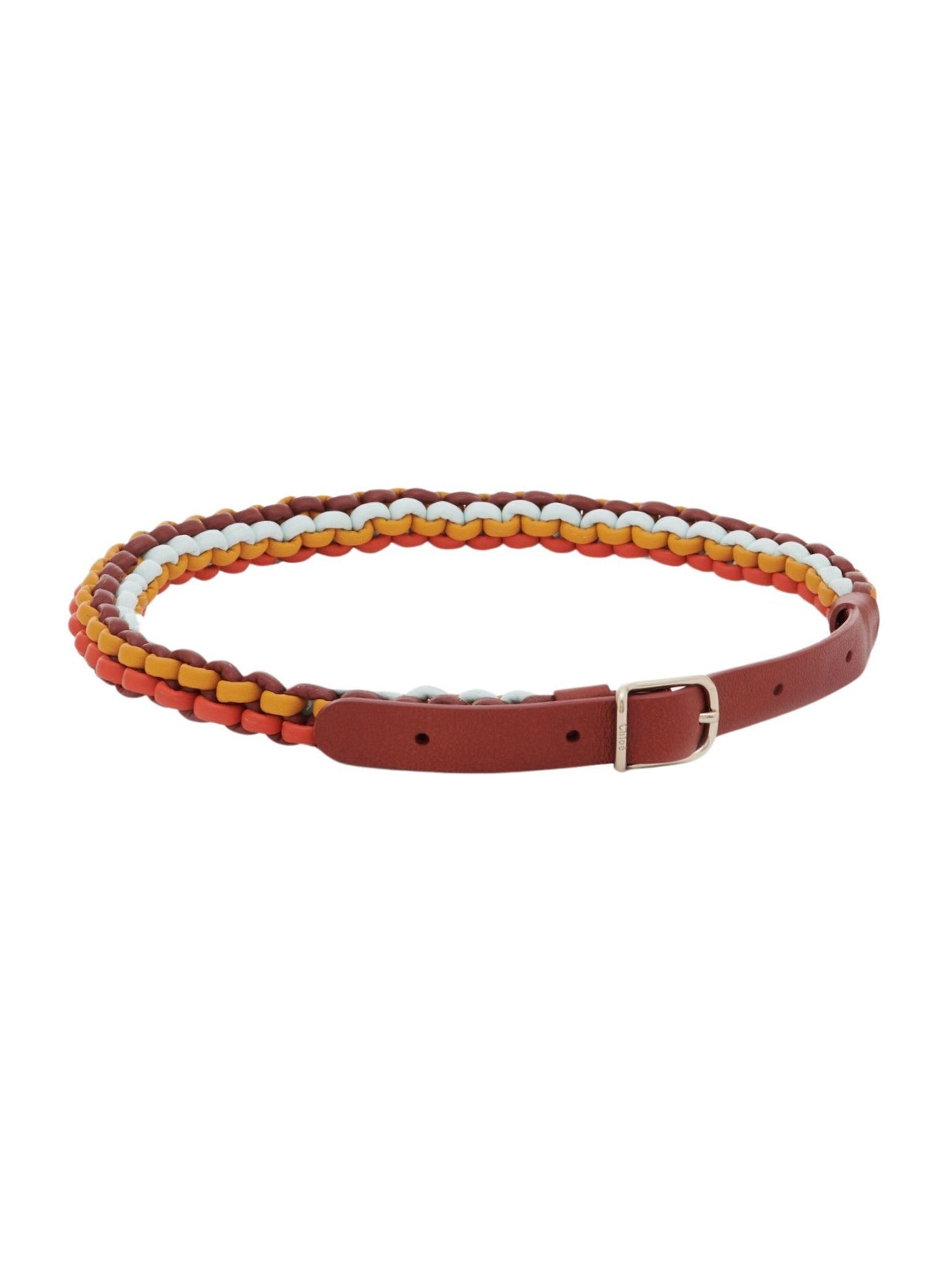 Ceinture Klea fine en cuir - Multicolor