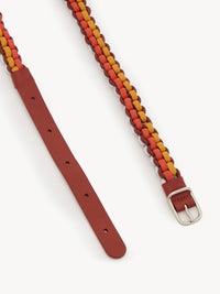 Ceinture Klea fine en cuir - Multicolor