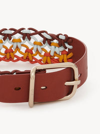 Ceinture Joe Wavy en cuir - Multicolor