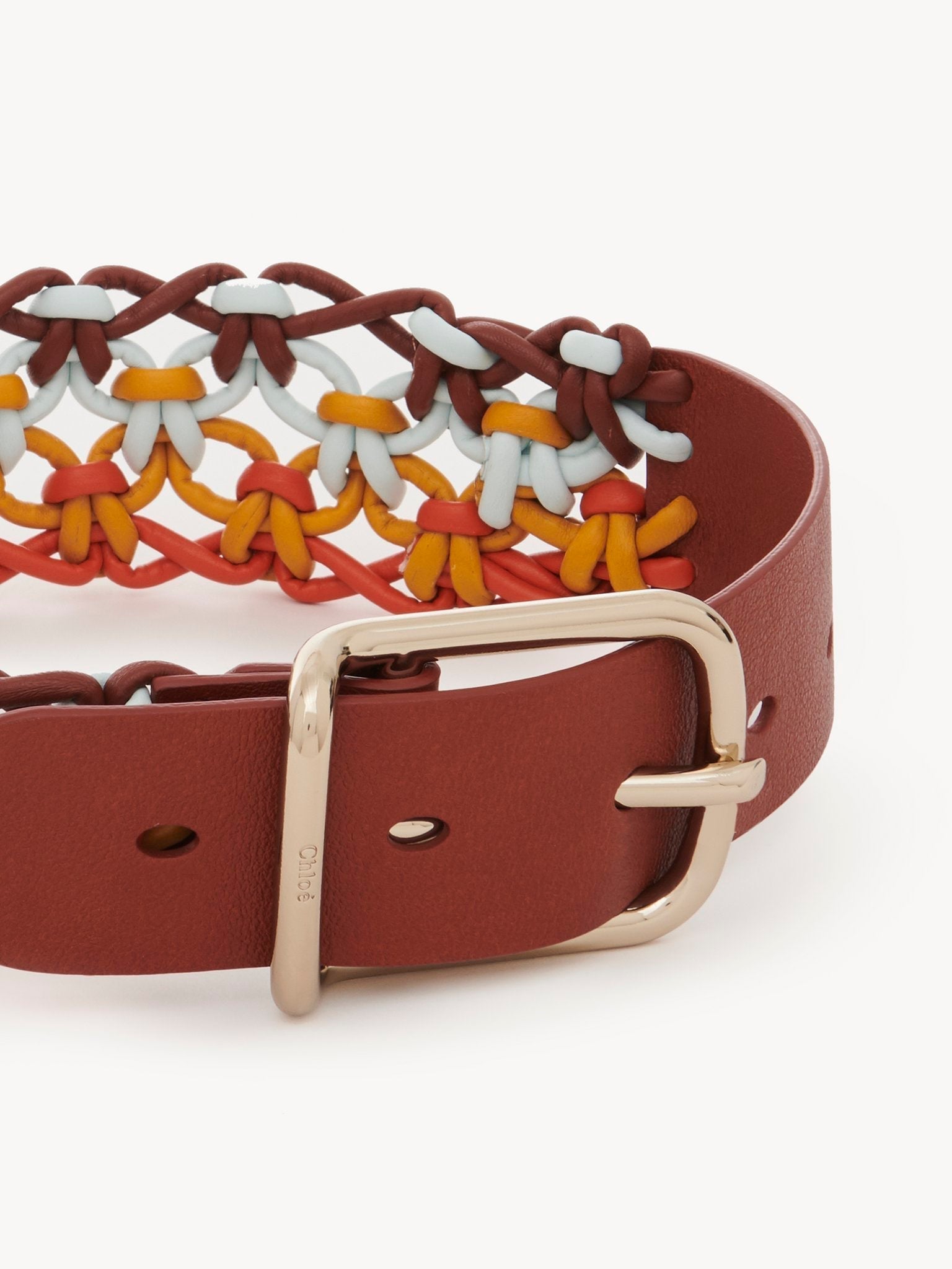 Ceinture Joe Wavy en cuir - Multicolor