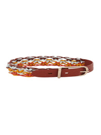 Ceinture Joe Wavy en cuir - Multicolor