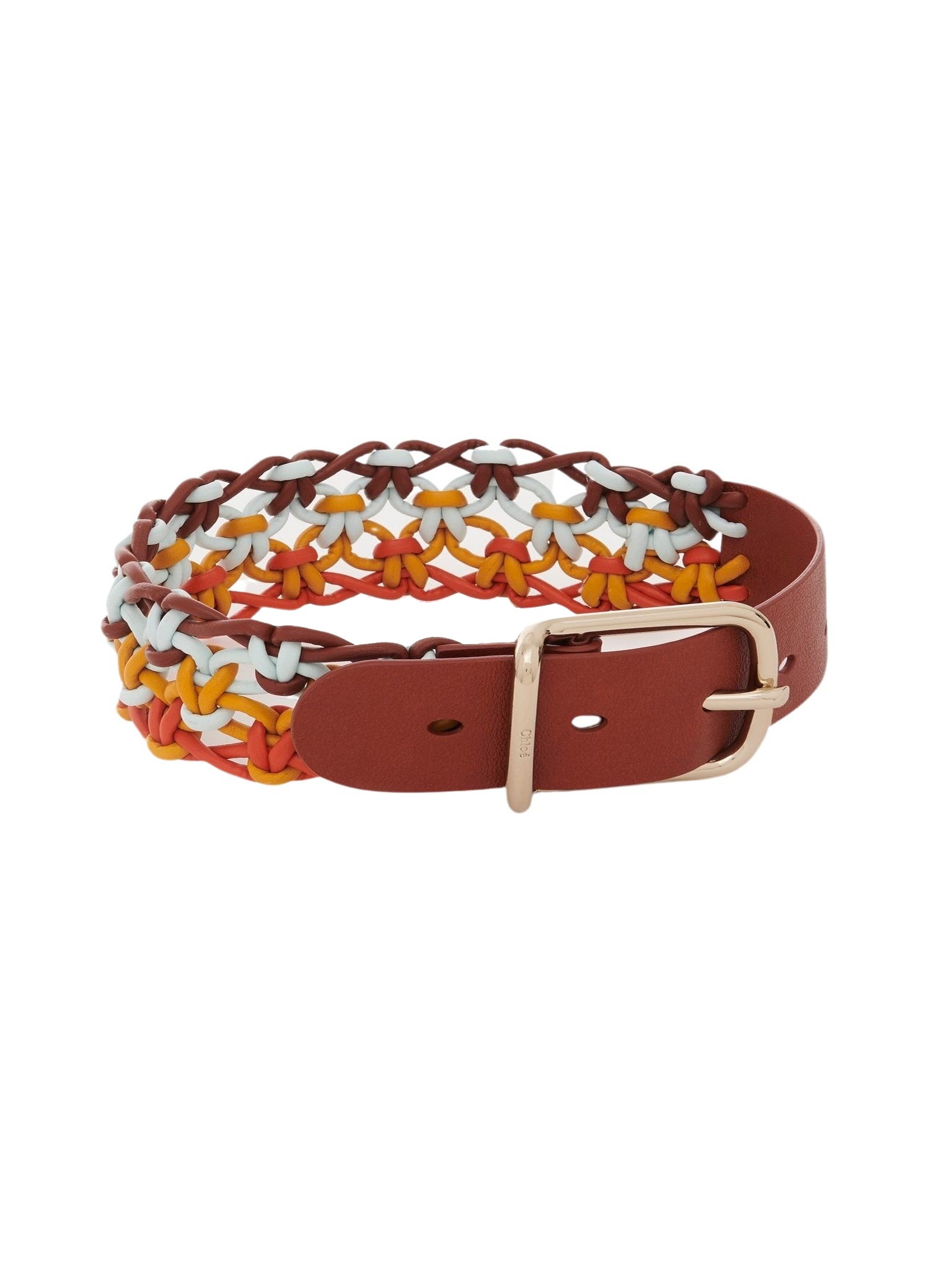 Ceinture Joe Wavy en cuir - Multicolor
