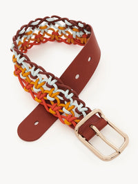 Ceinture Joe Wavy en cuir - Multicolor