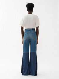 Jean à coupe évasé - Multicolor Blue