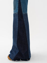 Jean à coupe évasé - Multicolor Blue