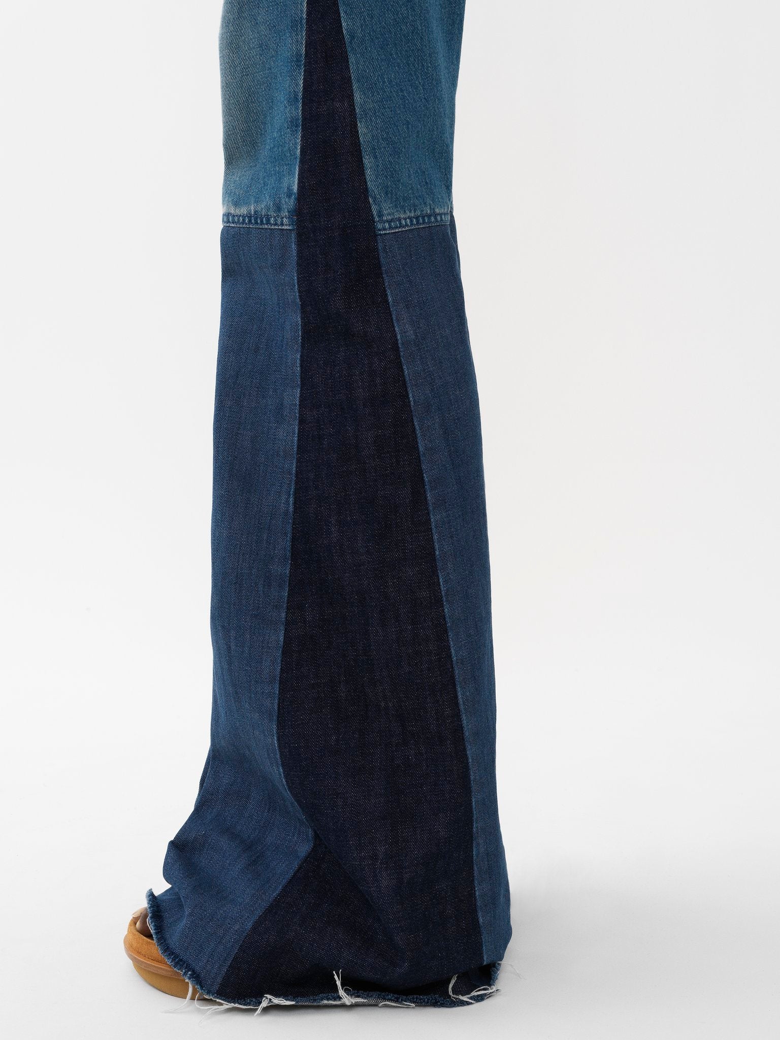 Jean à coupe évasé - Multicolor Blue