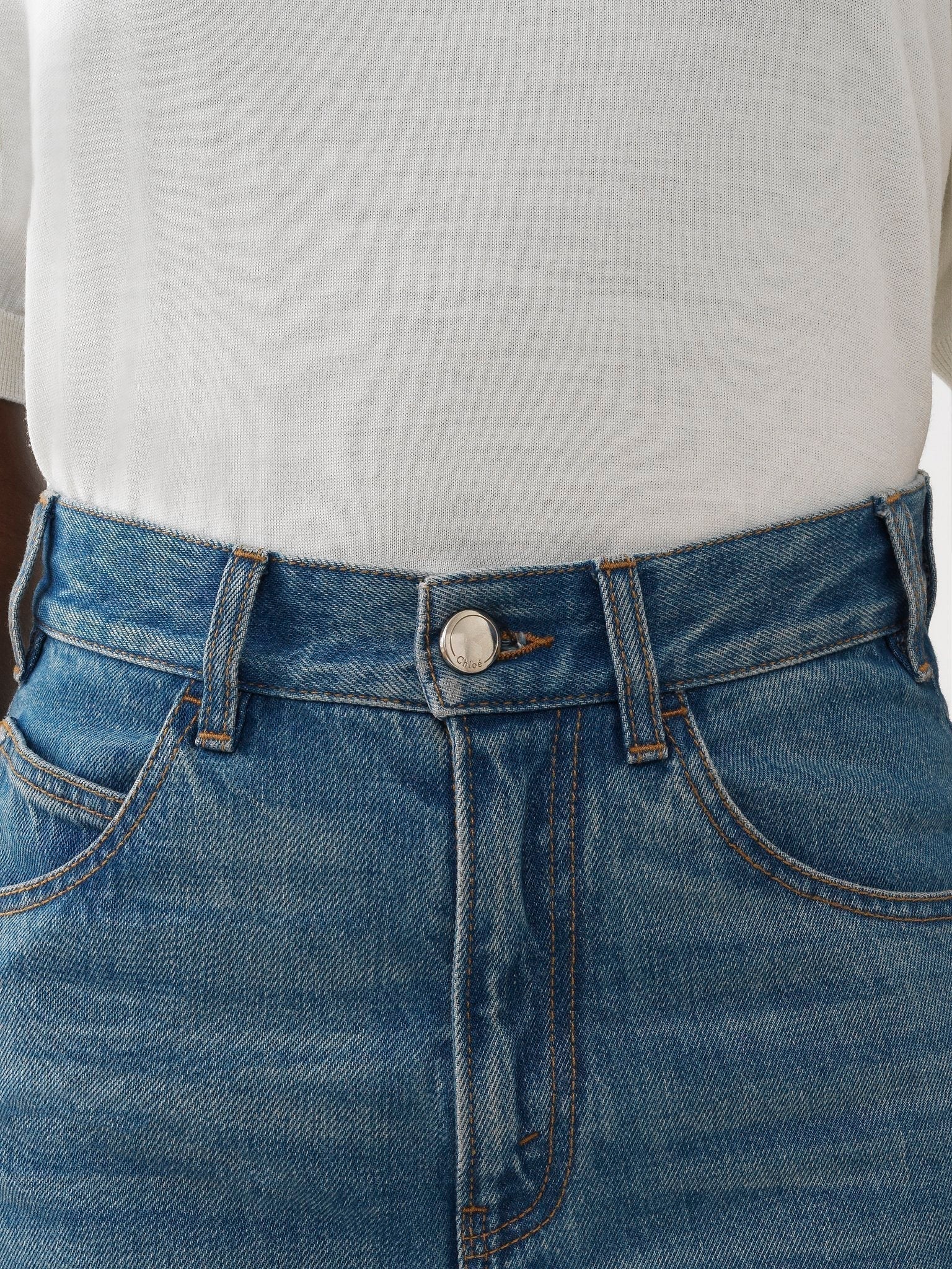 Jean à coupe évasé - Multicolor Blue