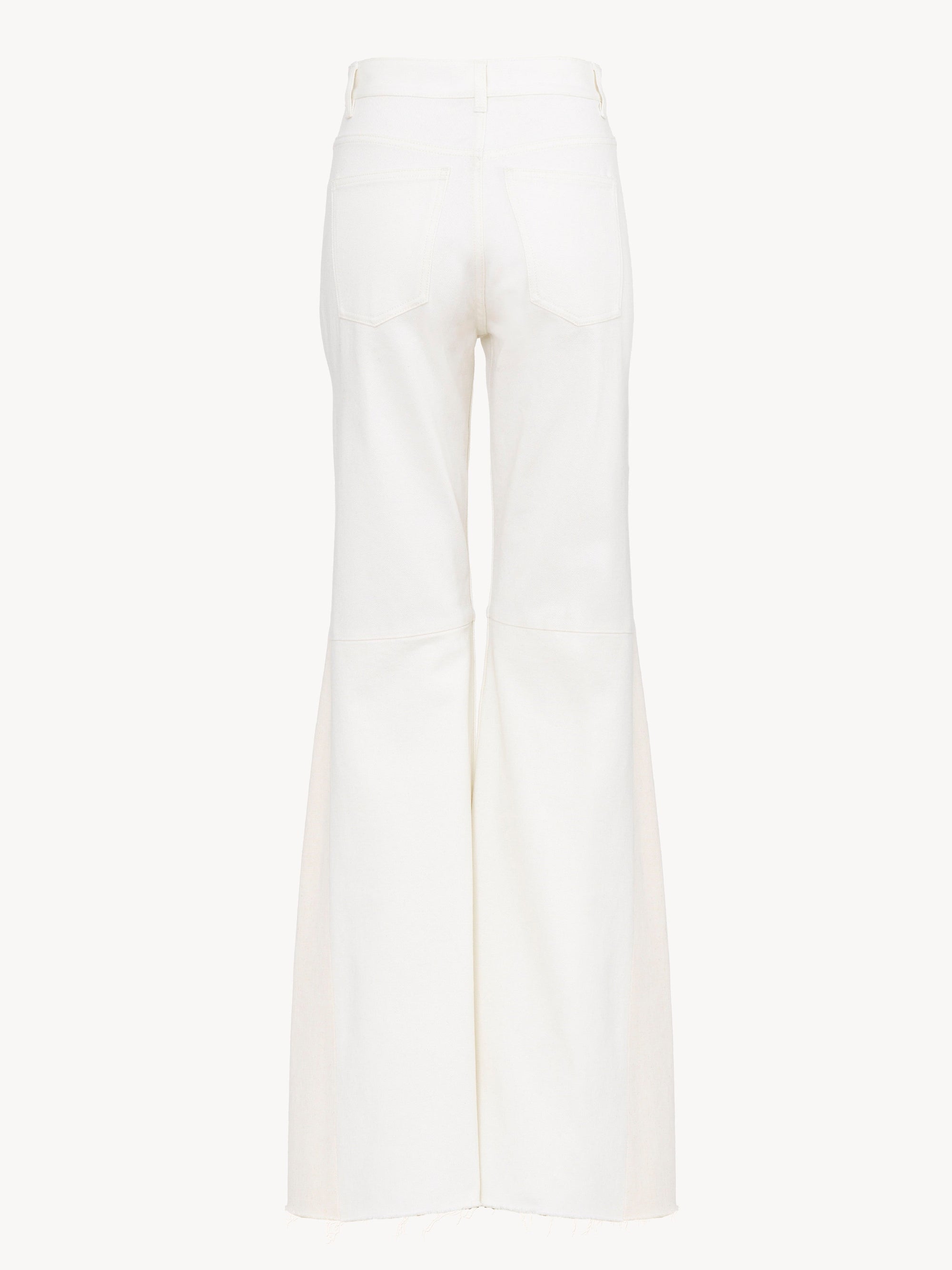 Pantalon en denim léger - Blanc Beige