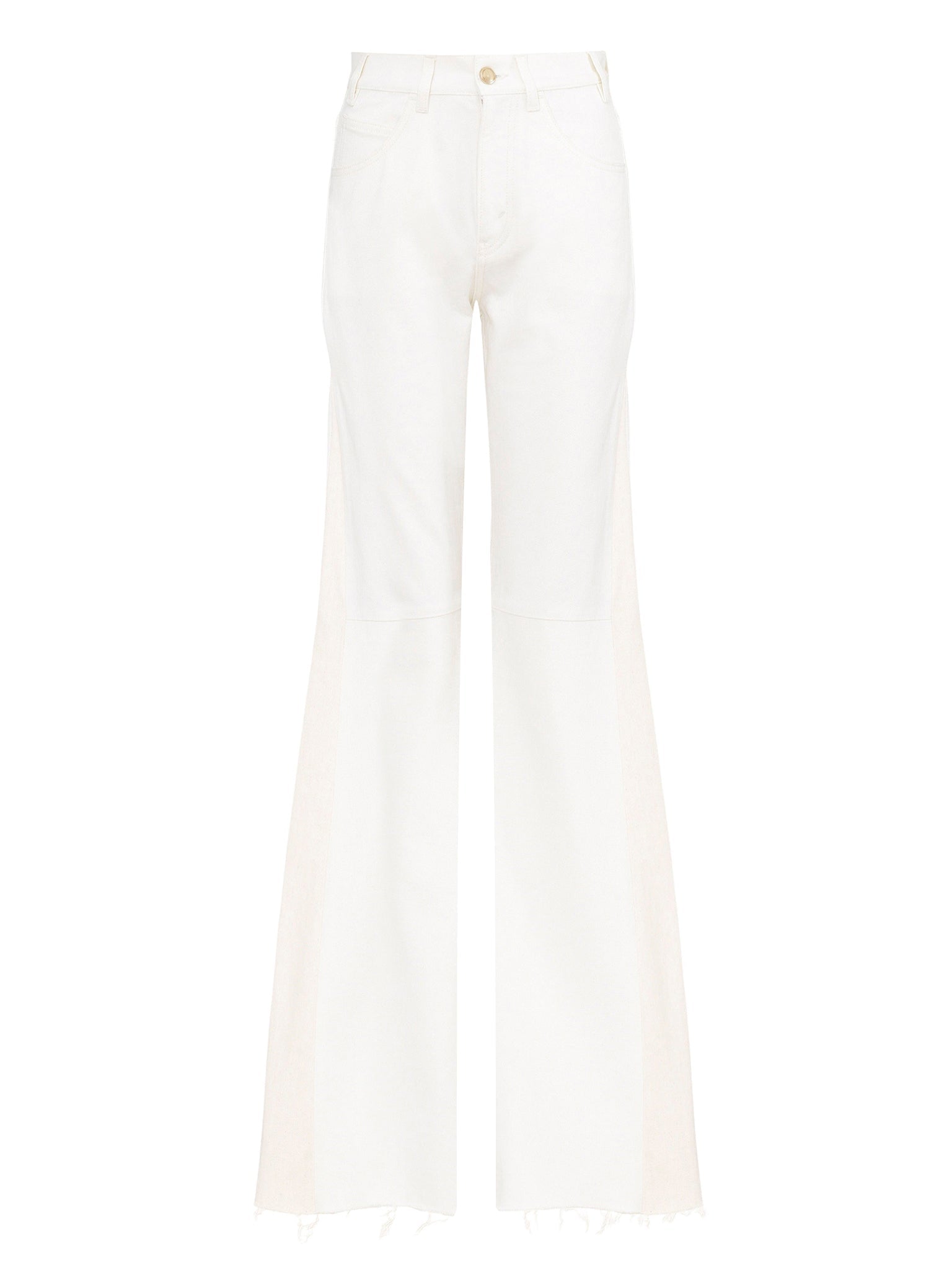 Pantalon en denim léger - Blanc Beige