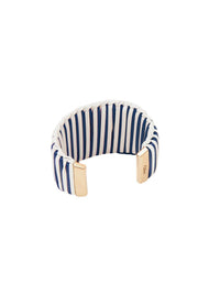 Manchette Lallo en laiton - Blue & White
