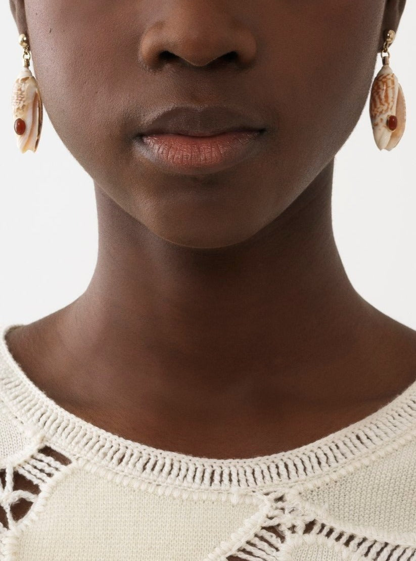 Boucles d’oreilles Lyv Slim en laiton - Gold