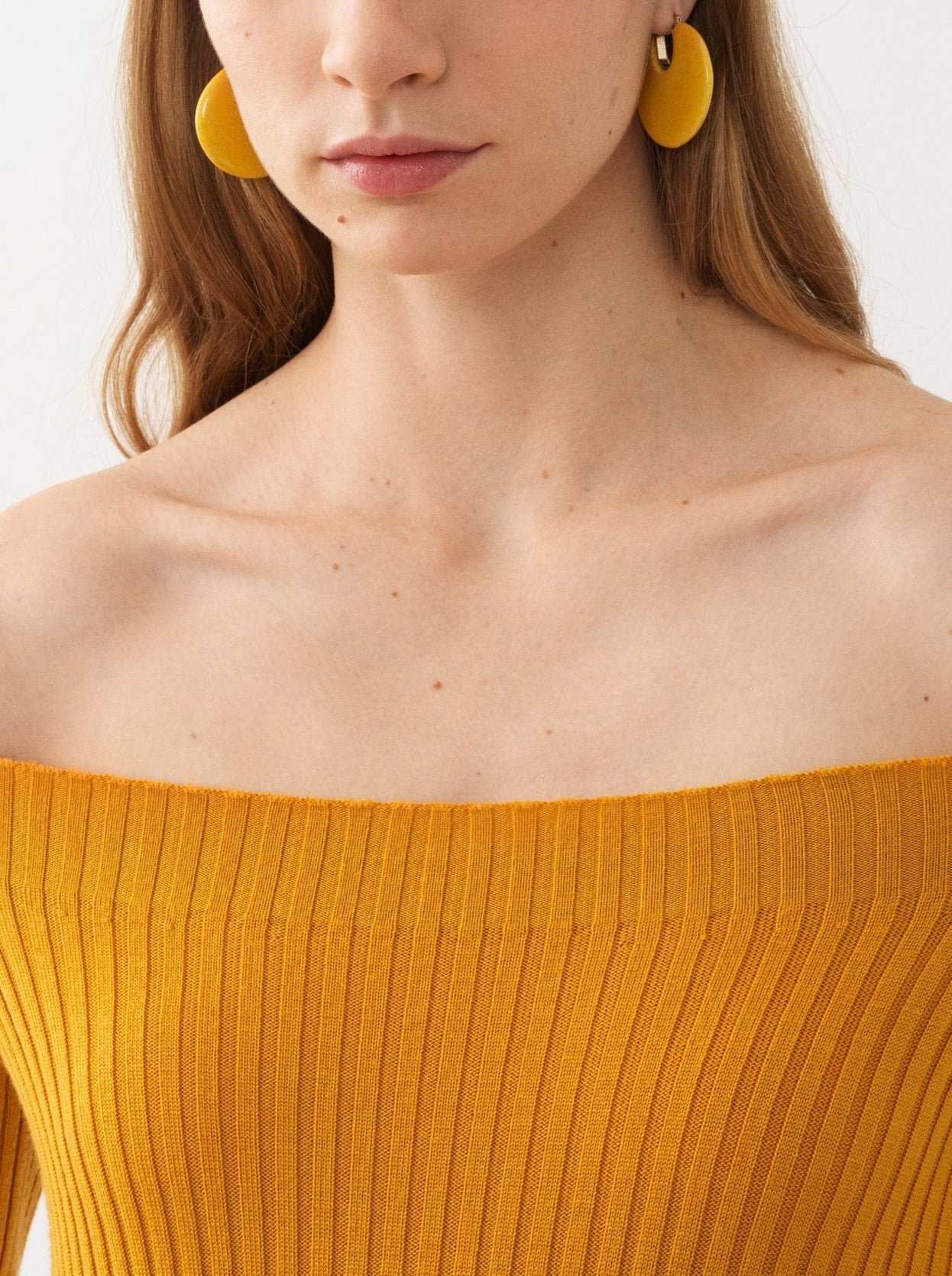 Boucles d'oreilles Jemma avec pierre semi-préçieuse - Sunny Yellow