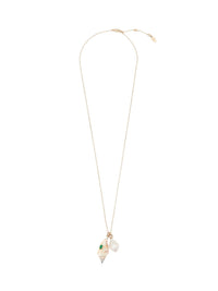 Collier Lyv perle de culture et coquillage en laiton - Gold