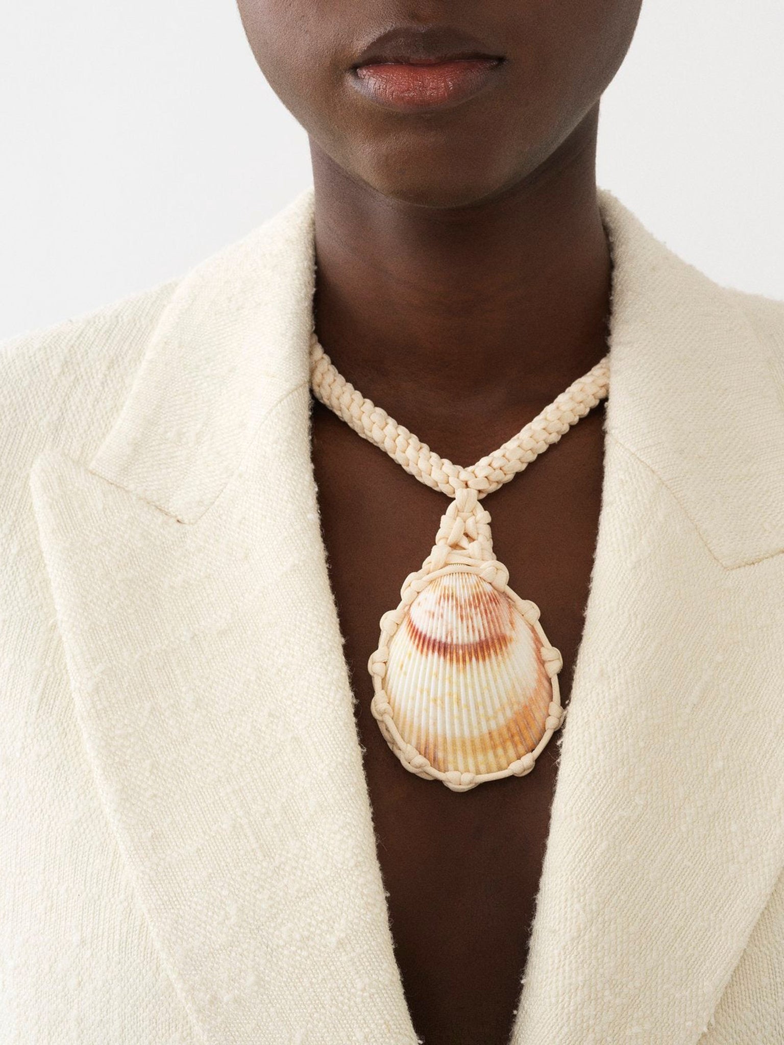 Collier macramé Larry en soie - Iconic Milk