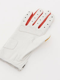 Gants F1 en cuir - Multicolor White