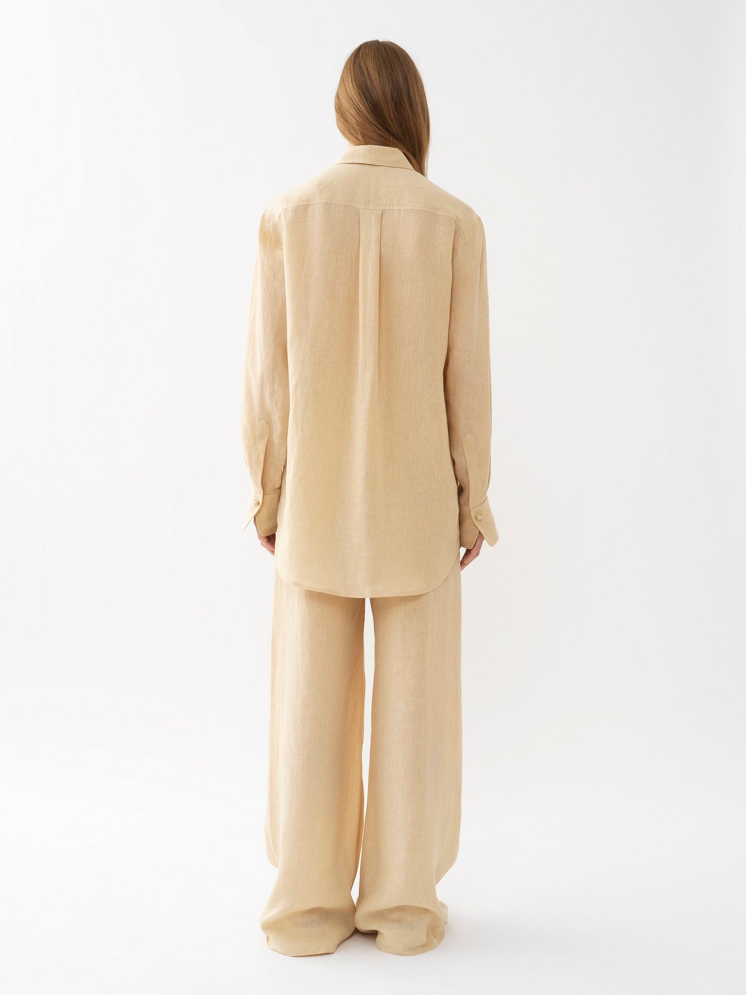 Chemise oversize en lin - Pastel Pink