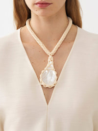 Top Caftan en soie - Pristine White