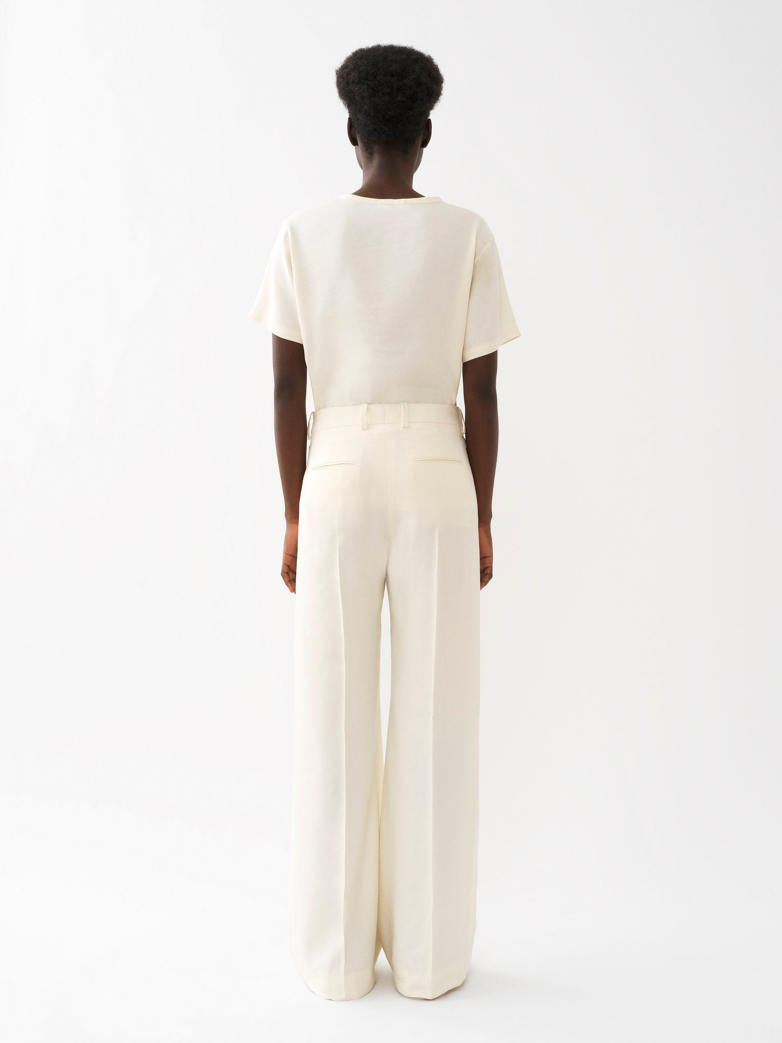 T-shirt classique en lin - Seedpearl Beige