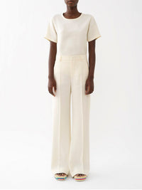 T-shirt classique en lin - Seedpearl Beige