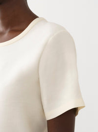T-shirt classique en lin - Seedpearl Beige