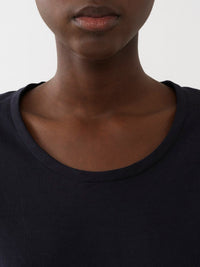 T-shirt classique en lin - Ink Navy