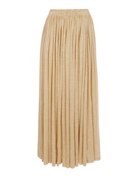 Jupe plissée en lin - Secret Brown