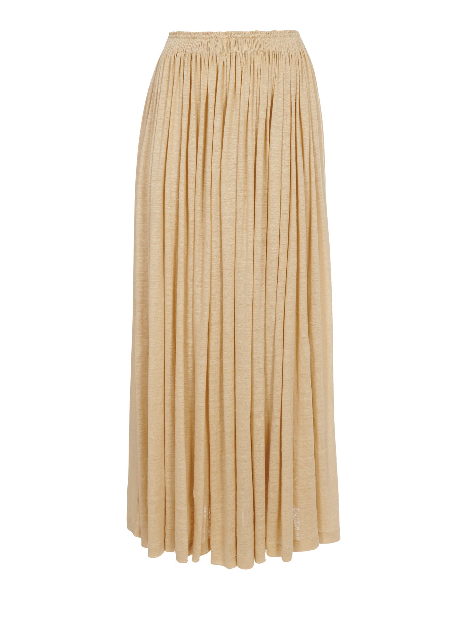 Jupe plissée en lin - Secret Brown