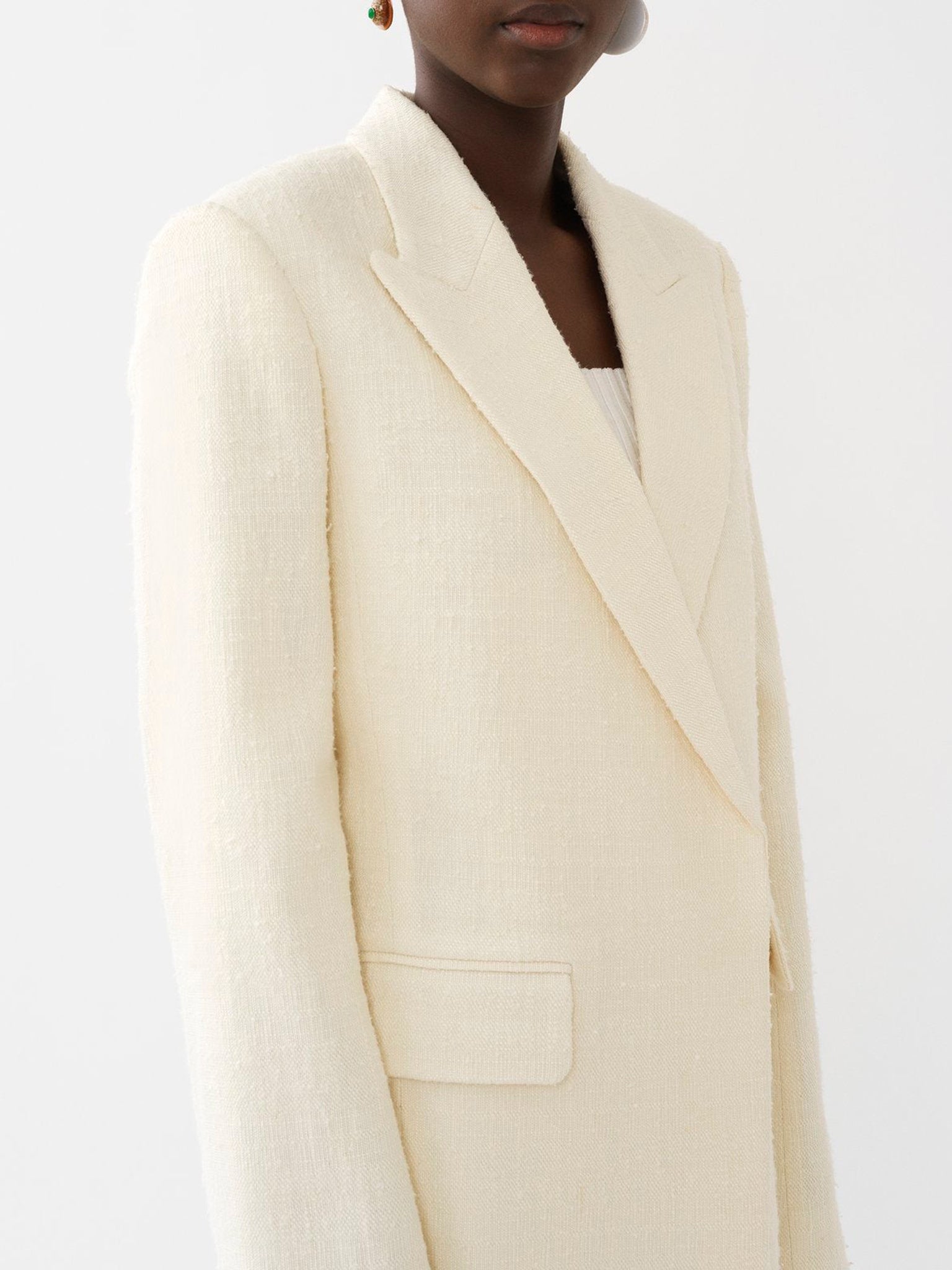 Manteau blazer en soie - Vanilla Ice