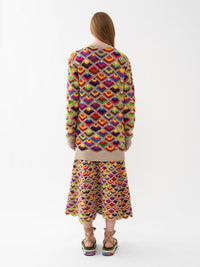 Cardigan à col V en cachemire - Multicolor
