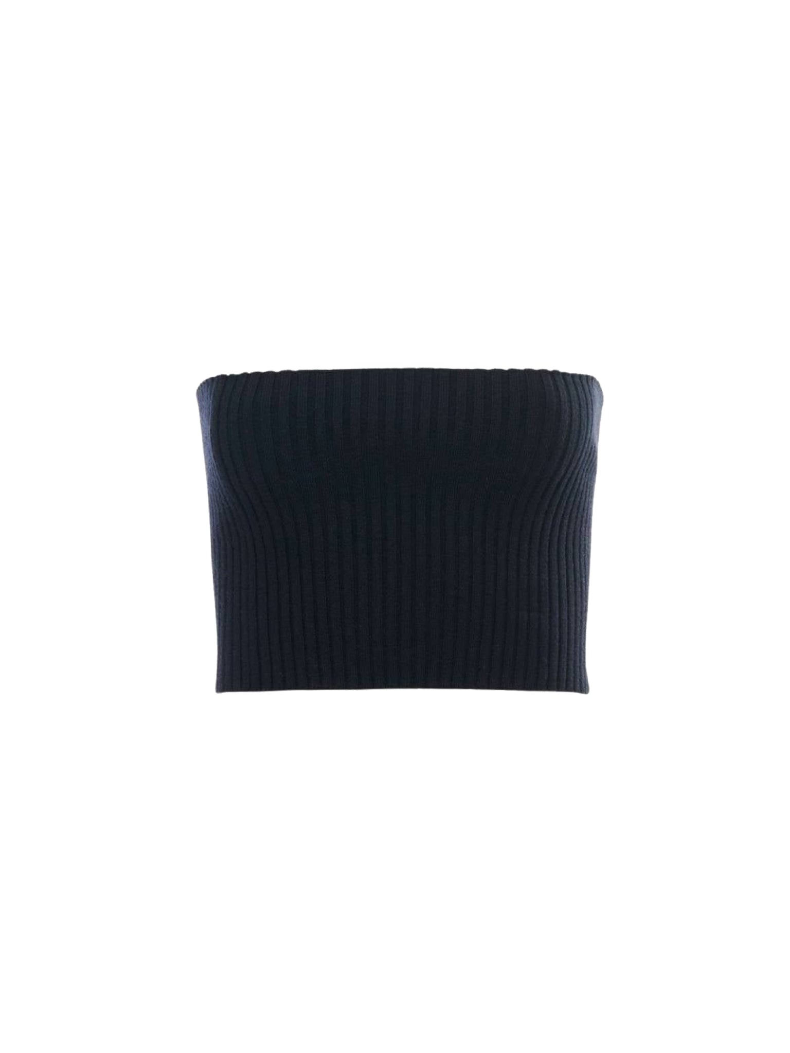 Top court bustier en laine - Black