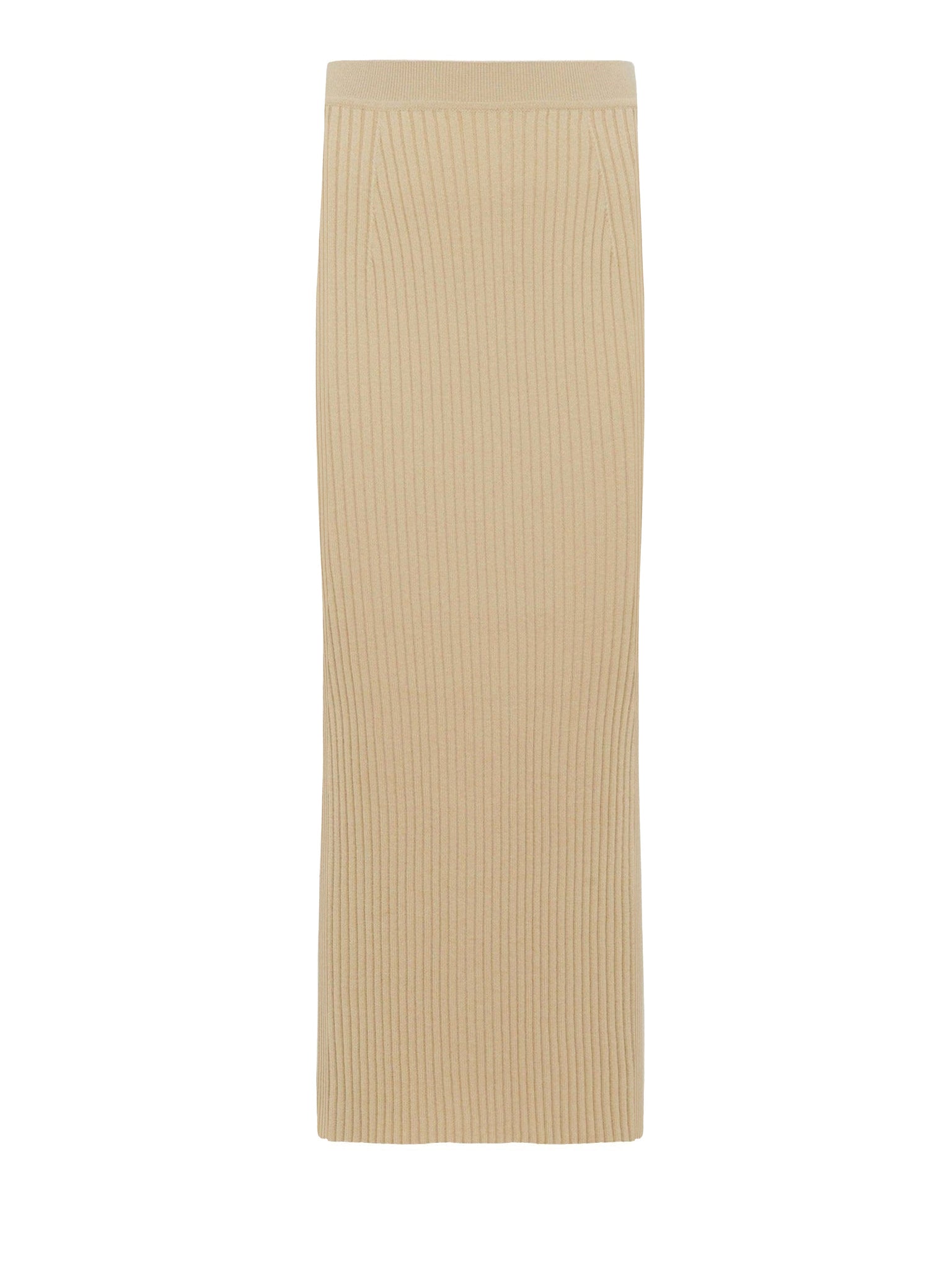 Jupe tube en laine - Secret Brown