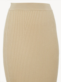 Jupe tube en laine - Secret Brown