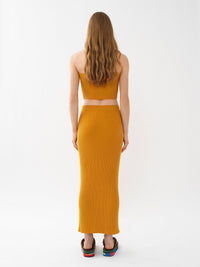 Jupe tube en laine - Sunlight Yellow