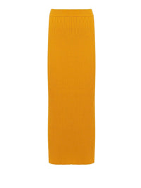 Jupe tube en laine - Sunlight Yellow
